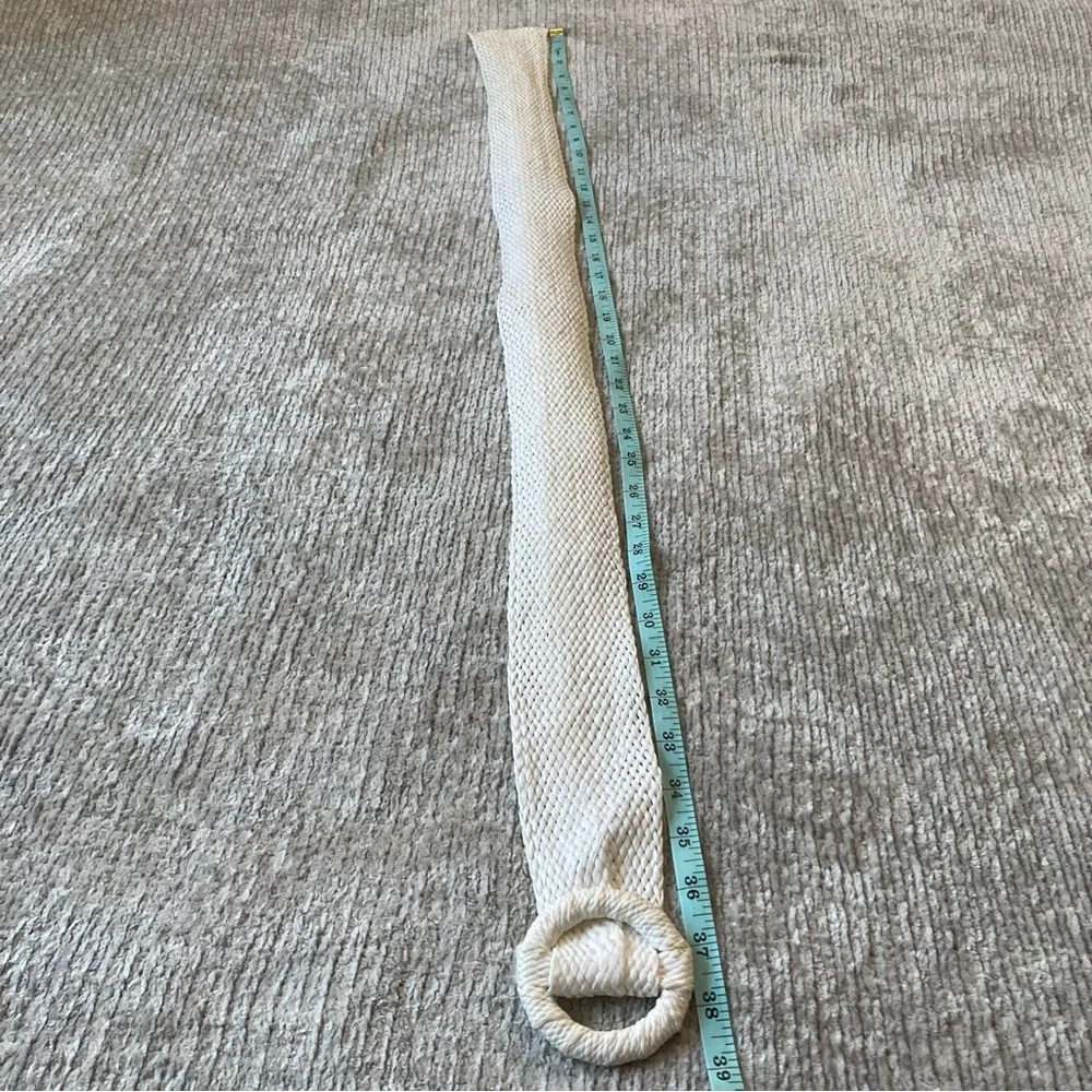 Vintage Neutral Belt Lot of 3 | Woven Fabric, Leather & Stretch | Small‎